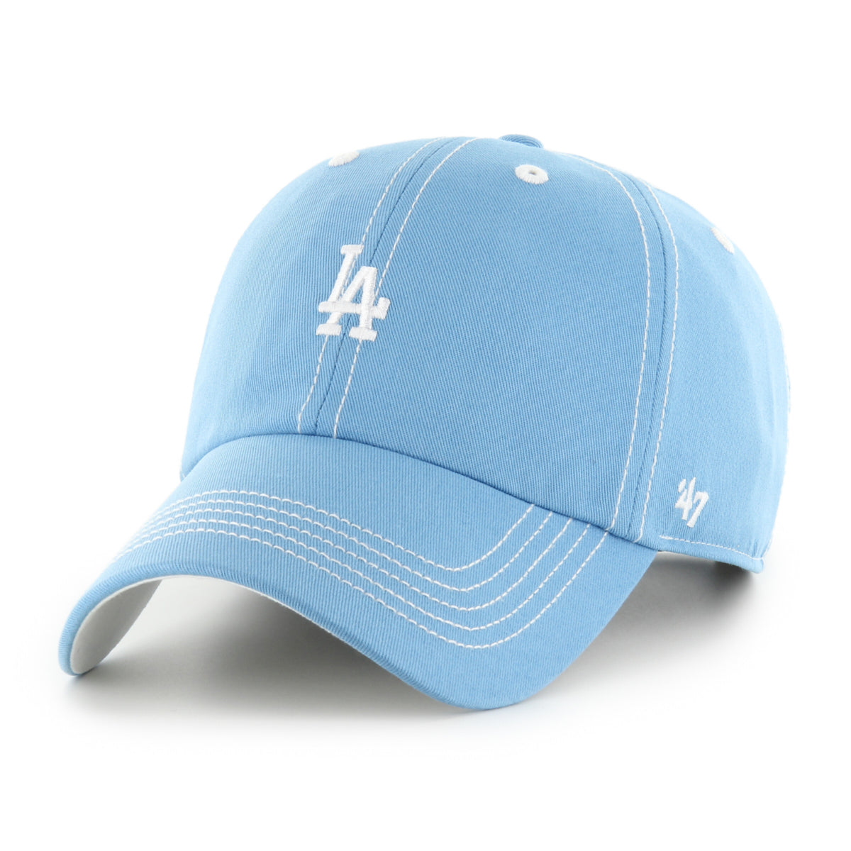 Gorro Los Angeles Dodgers Stitch Light Blue Clean Up
