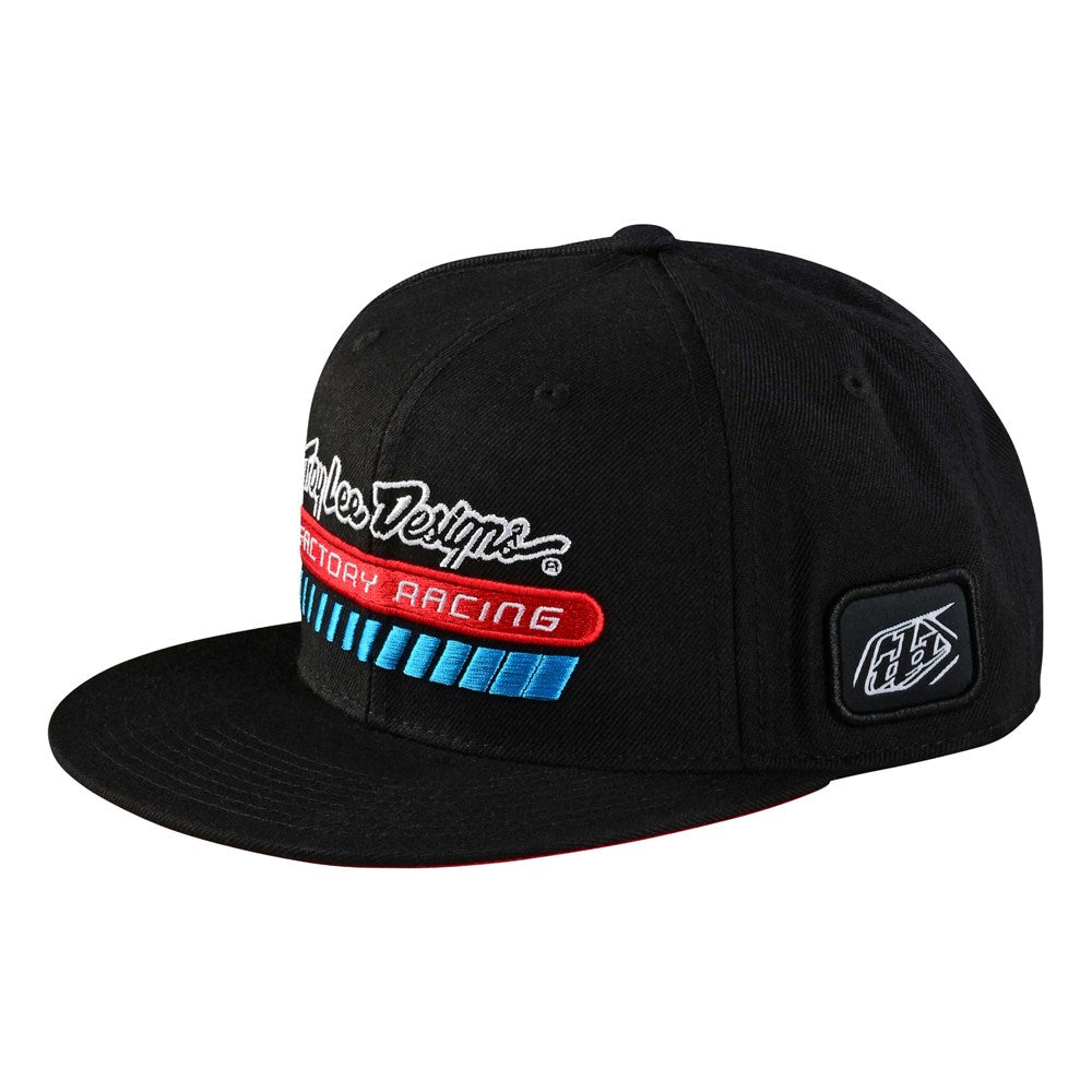 Troy Lee Designs Jockey Snapback Factory Racing Black-ProCircuit