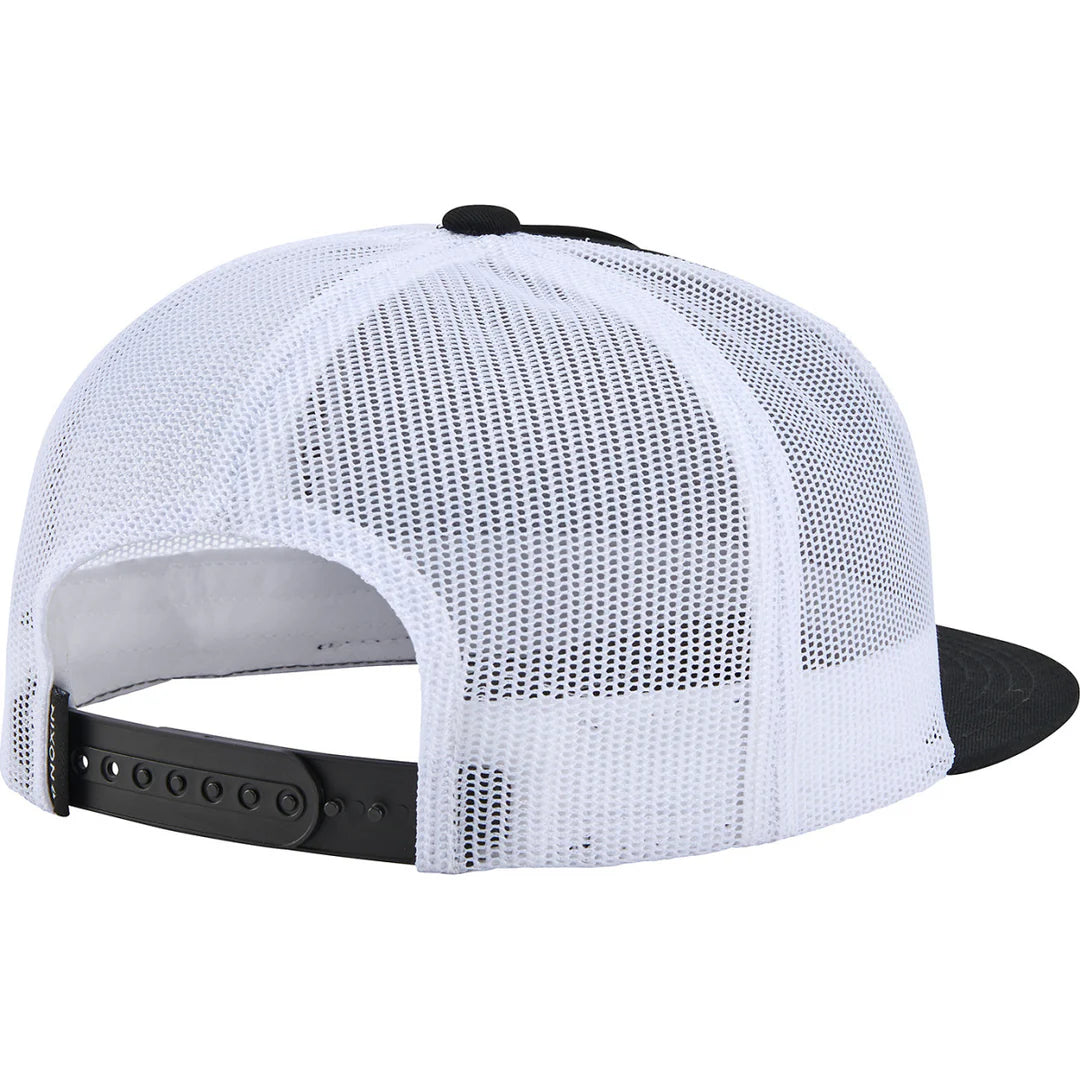 Gorro Nixon Team Trucker Hat Blanco Negro