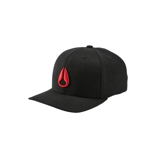 Gorro Nixon Deep Down Snapback Negro Rojo