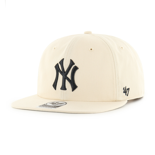 Gorro 47 New York Yankees Captain Snapback Natural Beige