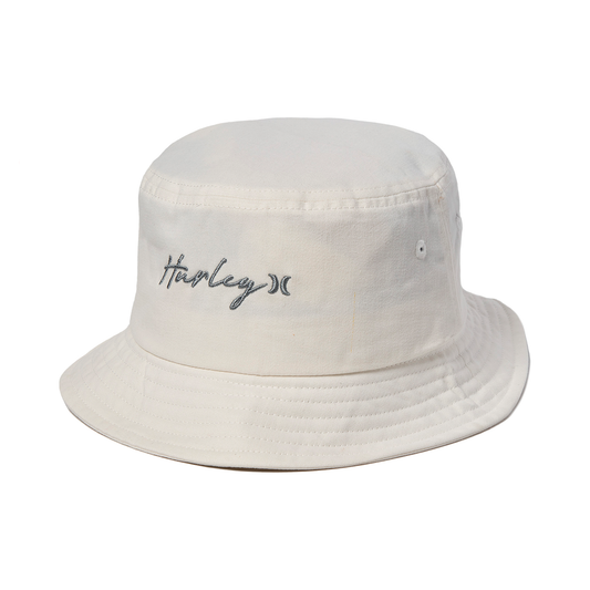 Gorro Bucket Hurley Scripted Blanco